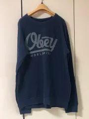 オベイ ネイビー スウェットTシャツ OBEYのサムネイル