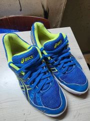 ASICS バレーボールシューズ 黒/青 ハイカット ハイキュー 稲荷崎