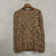 ヴィンテージ MULTI COLOR ケーブル ニット セーター 95 M11256