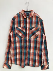 G-STAR RAW ジースターロゥ シャツ/ブラウス M レッド チェック柄 ワンポイント 刺繍 ミドル丈 長袖 レギュラーカラー