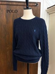 極美品✳︎ポロラルフローレン定番大人気ネイビーケーブルセーター