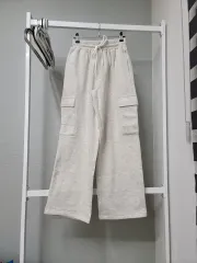 起毛 カーゴ ワイド トレーナー パンツ