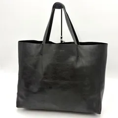 CELINE セリーヌ ホリゾンタルカバ レザー トートバッグ ブラック