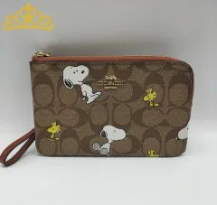 COACH × PEANUTS スヌーピー シグネチャー ポーチ ウッドストック コーチ