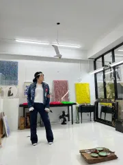 DSQUARED2 インディゴデニムワッペン WHOファン ジャケット (ジュニア 14/66まで可能)のサムネイル