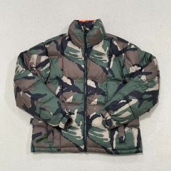 ダブルジップ】NIKE down jacket迷彩 ドローコード 肉厚 - メルカリ