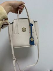 美品 ADMJ スワロフスキー レザー ミニボストン ハンドバッグ 白 2way