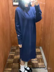 (M) Champion チャンピオン ロング スウェットシャツ スウェット ONE PIECE