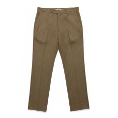 BARBA バルバ グレンチェック フランネルパンツ グレージュ - メルカリ
