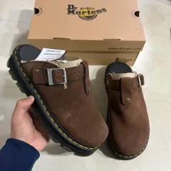 新品(280) DR. MARTENS ドクターマーチン ジェブジェック スウェード スリングバック フラットフォーム ミュール