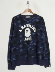 A BATHING APE アベイシングエイプ カモフラ スウェット レアCOLOR