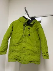THE NORTH FACE ザノースフェイス キッズ ダウン グースダウン 140サイズ グリーン アウター_ジッパー不良 참고