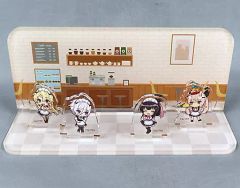 [중고] 아크릴 스탠드 아크릴 패널 집합(메인 4명/카페) 아크릴 디오라마 [도사노 무녀] 서프라이즈 박스 2022년 4월호 상품