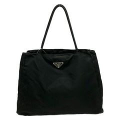 美品】プラダ トートバッグ トライアングルロゴ ブラック ネロ B11215