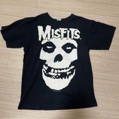 90s MISFITS ミスフィッツ バンT L 両面スカル 蓄光プリント - メルカリ