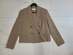 Ameri VINTAGE ベージュ ダブルブレスト テーラードジャケット - メルカリ