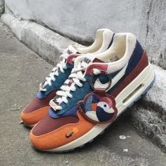 限定完売！ナイキエアマックス1SPレザー27cm/NIKEAIRMAXカモ韓国 