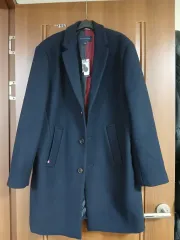 新品)Tommy Hilfiger トミーヒルフィガー ネイビー メンズ コート L (105)