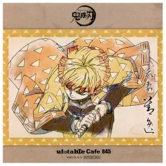【中古】キャラカード 我妻善逸 ミニカード 「鬼滅の刃 キャラクター絵巻カフェ in ufotable Cafe 第四期」 WEB受注第5弾特別企画 対象商品購入特典
