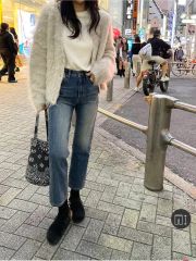 aluna アルナ Tack denim pants サイズM 長屋なぎさ - メルカリ