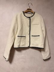 Apuweiser-riche ノーカラージャケット アイボリー 新品未使用 - メルカリ