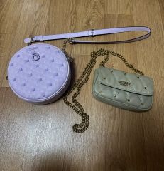 美品 】GUESS ゲス バック ハンドバッグ ヴィンテージ風 ホワイト 