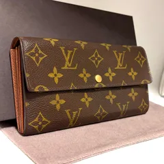b98 ポルトフォイユ サラ　旧型　Louis Vuitton ルイ ヴィトン 　2つ 折り　二つ折り　フラップ ボタン 式　長 財布　ウォレット　モノグラム