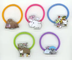 【中古】アクセサリー(非金属) 全5種セット アクリルヘアゴム 「おぱんちゅうさぎ×ローソン」 対象商品購入特典