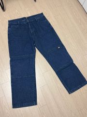 極太00s DICKIES ダブルニーバギーデニムパンツ W36 ヘビーオンス