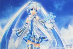 [중고] 데스크 매트 집합 (KEI) 데스크 매트 [SNOW MIKU] 스노우 미쿠 스카이 타운 한정