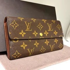 c12 ポルトフォイユ サラ　旧型　Louis Vuitton ルイ ヴィトン 　2つ 折り　二つ折り　フラップ ボタン 式　長 財布　ウォレット　モノグラム