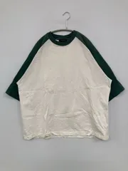 BACK NUMBER バックナンバー Tシャツ/カットソー M ホワイト 無地 ミドル丈 半袖 クルーネック(丸首)