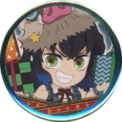 【中古】バッジ・ピンズ 嘴平伊之助 「鬼滅の刃×ufotable cafe クリスマスイベント2021 ランダムマイラーリング缶バッジ」