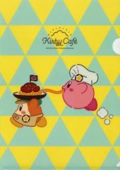 [중고] 클리어 파일 커비 & 와돌디 (파스타) A4 클리어 파일 [별의 커비 커비 카페]