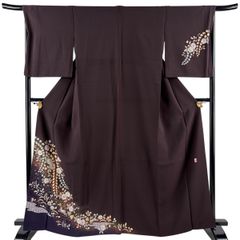 No.3303 正絹辻が花絞り金銀彩暈し訪問着 美品 - メルカリ