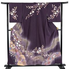 訪問着 手描き 桜 紋意匠 さが美扱い 正絹 ガード加工済 X600 - メルカリ