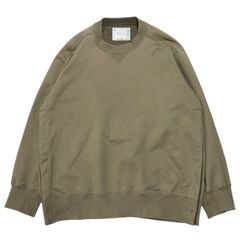 Sacai スウェットS Sweat Jersey Pullover カーキ 4 Sacai スウェットS Sweat Jersey Pullover カーキ 4 - メルカリ