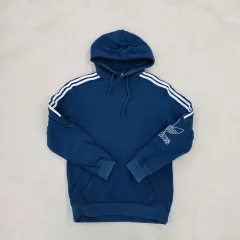 M アディダス トラック 袖ロゴ フーディー Tシャツ 0202J