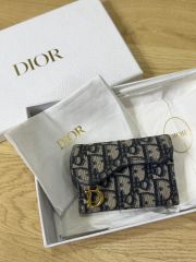 Dior Saddle Lotus ウォレット オブリークジャカード保存袋箱付き