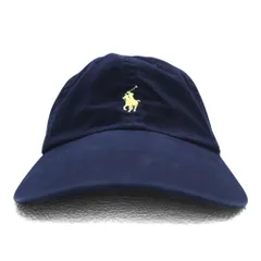 POLO RALPH LAUREN 6パネルキャップ FREE ベルト ネイビー スモールポニー刺繍
