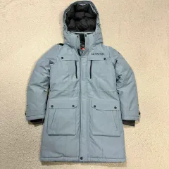 EIDER ゴアウィンドストッパー ダウンジャケット ロング丈 レディース s