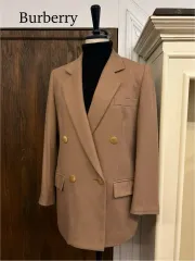 バーバリー 正規品 キャメル ダブル ジャケット