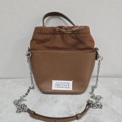 Maison Margiela 5ACバケットバッグ ダークブラウン ゴールド - メルカリ
