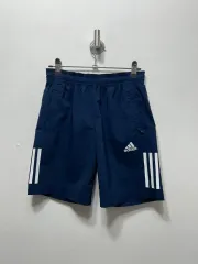 アディダス 3本線 トレーナー ハーフパンツ ネイビー 140