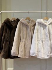 最終値下げ　LOEFF 【公式通販】 ファーコート ダークブラウン LOEFF 最終値下げ ファーコート ダークブラウン ジャケット・アウター