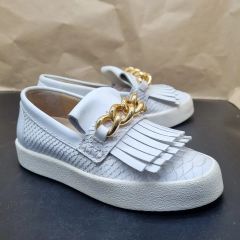 美品】ジュゼッペザノッティ 金ジップ スリッポン レザースニーカー 黒 