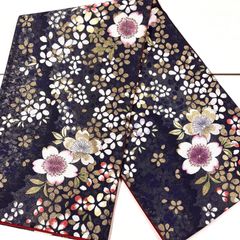 振袖帯 枝垂れ桜 ブルー 西陣織 証紙付き 袋帯 着物 123b d ms - メルカリ