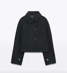 完売品】ZARA ショートハイネックコート XXL 2078/780/800 - メルカリ