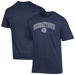 チャンピオン メンズ トップス Tシャツ ロゴ MensChampionavy Georgetown Hoyas Arch Over Logo TShirt Grg Navy ネイビー