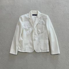 Theory ストレッチリネン　テーラードジャケット ホワイト Theory ストレッチリネン テーラードジャケット ホワイト - メルカリ